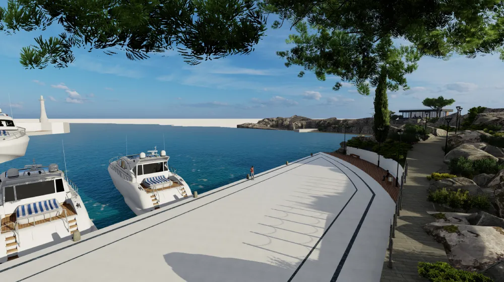 Professional supervision of the construction of the beach and berth in Dobra Luka, Luštica