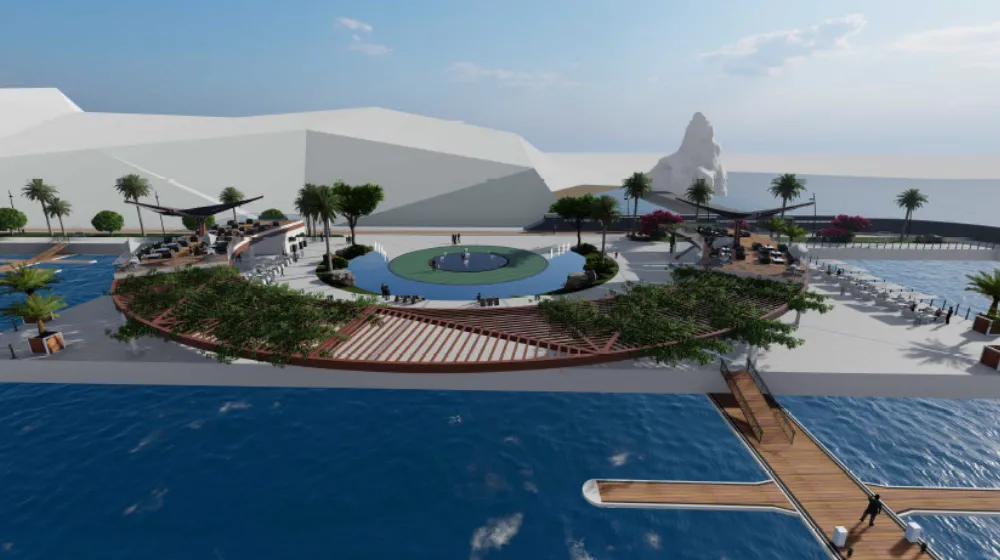 Revisione del progetto della Marina e del frangiflutti a Rafailovići