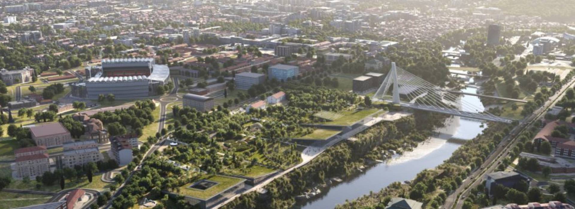 Geotechnics Projects & Consulting | GPC Podgorica | Regulation of the riverbed of the Rujela river from Miljeških sources to the settlement Vuksanlekići and construction of a pedestrian walkway from the bridge at the Catholic church to Šipčanička hill